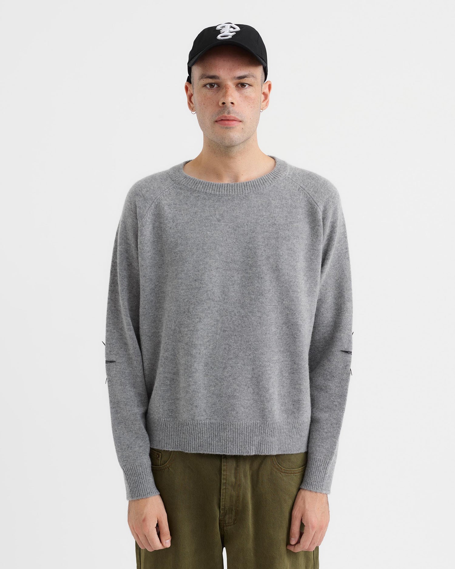 Lambswool Sweater - Heather Grey