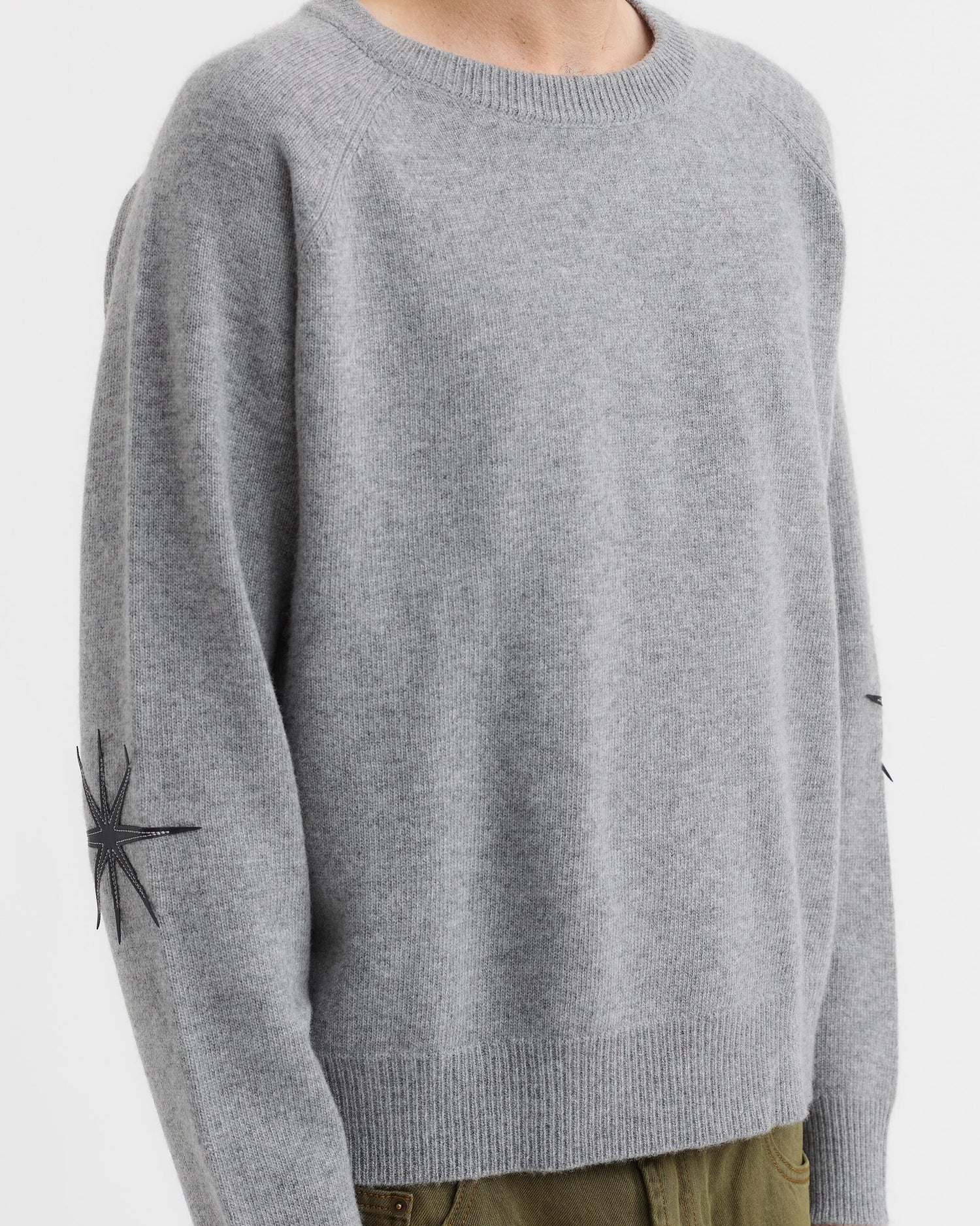 Lambswool Sweater - Heather Grey