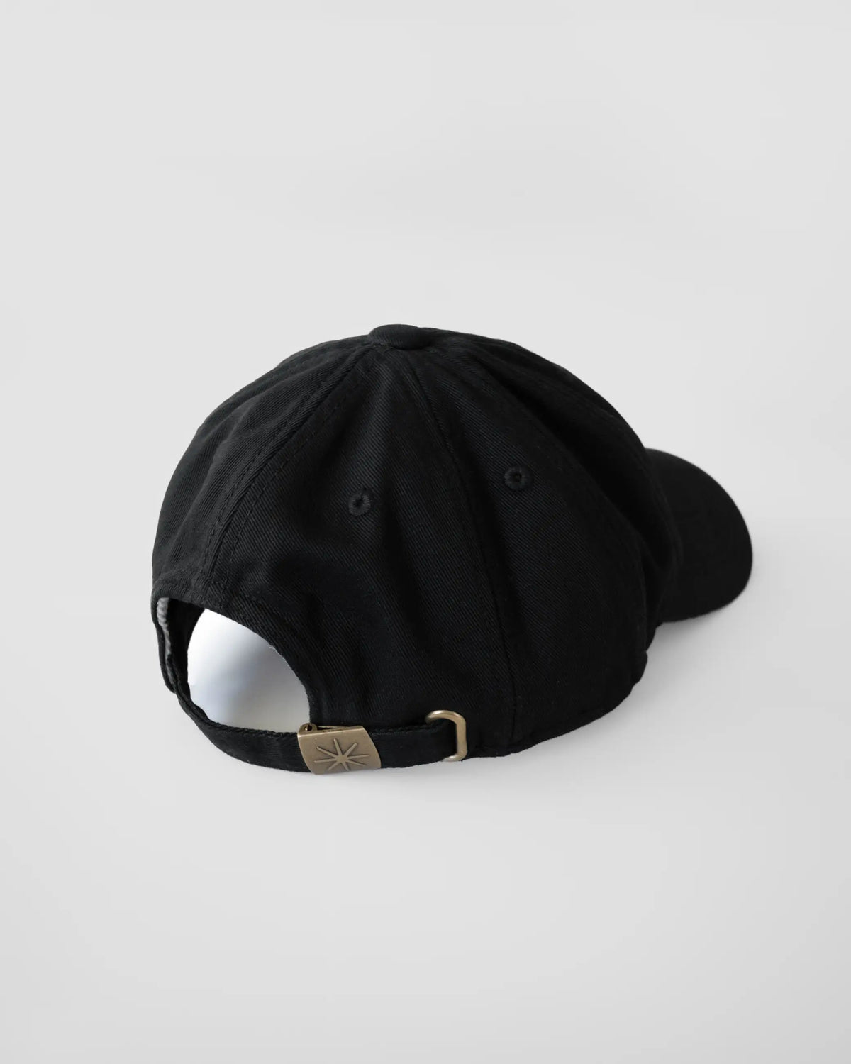 Washed Twill Baseball Cap - Black
