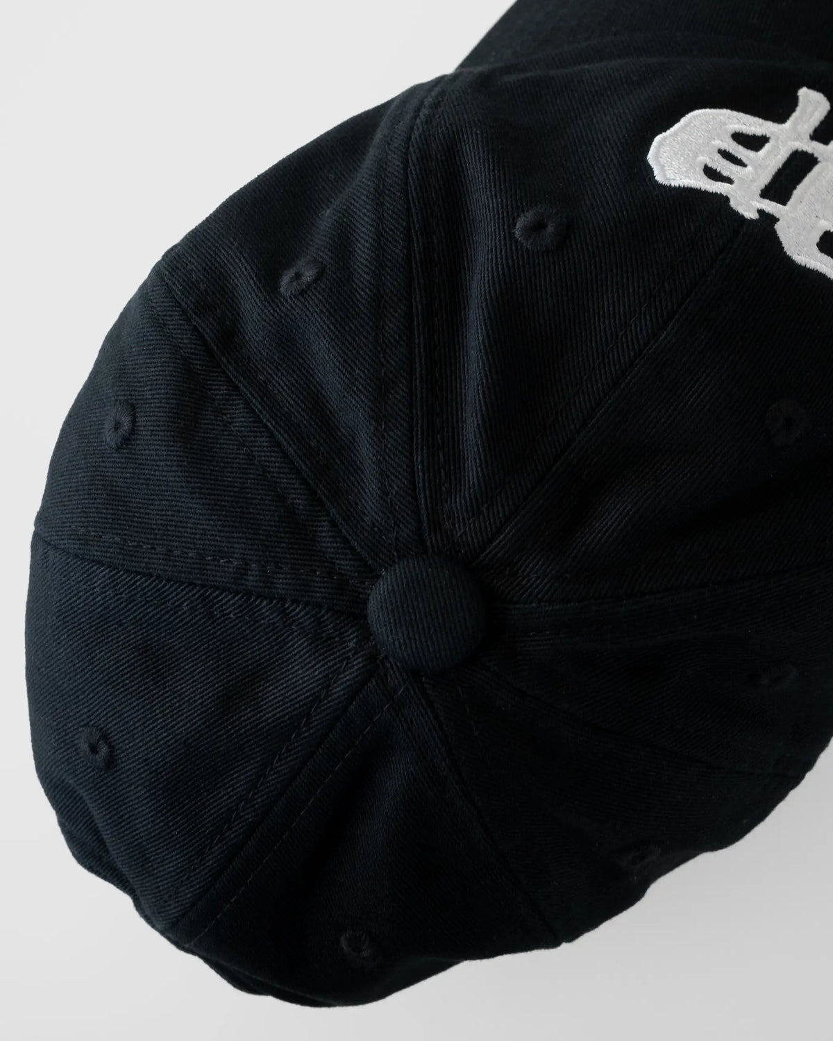 Washed Twill Baseball Cap - Black