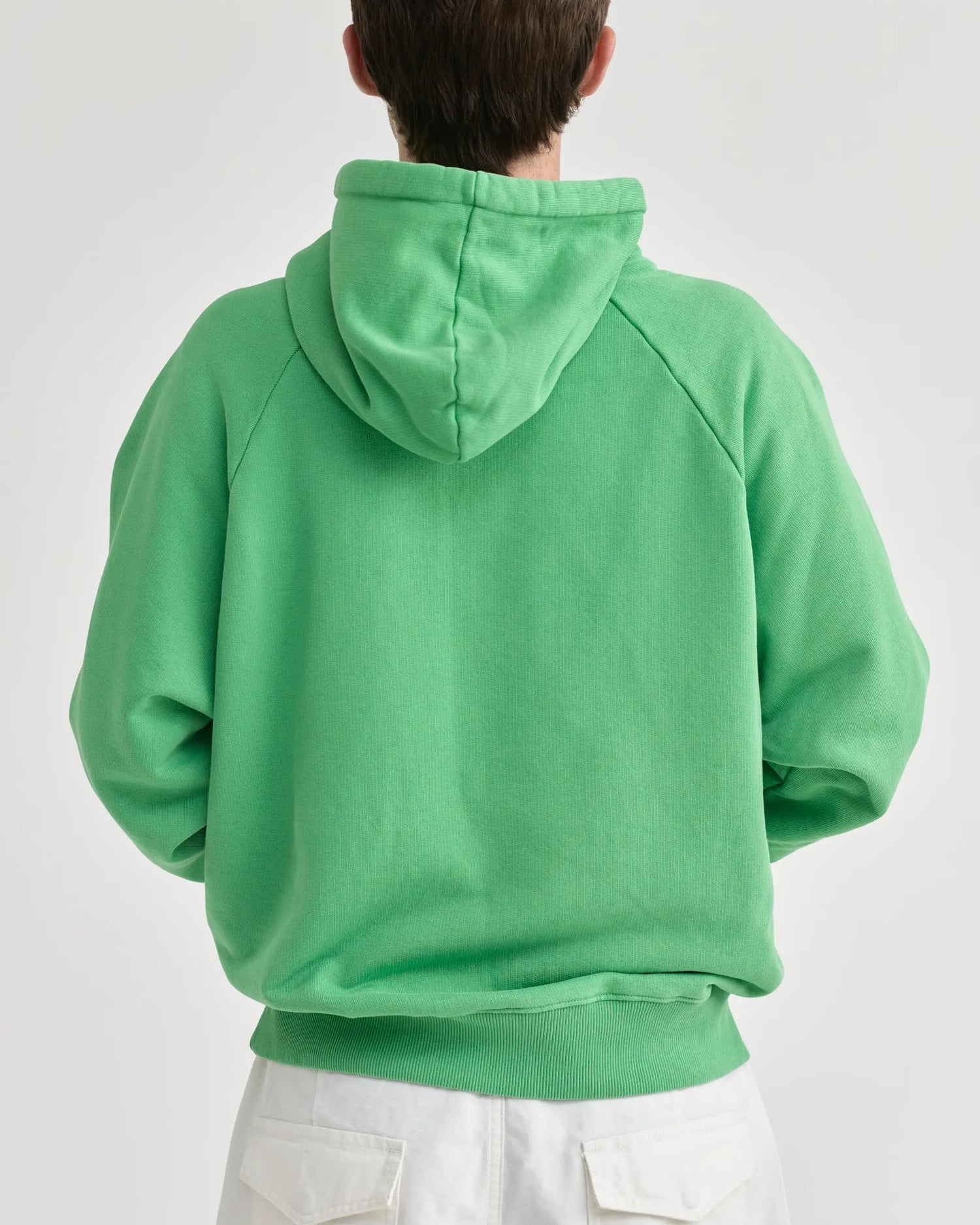 Raglan Drawstring Hoodie - Vintage Green