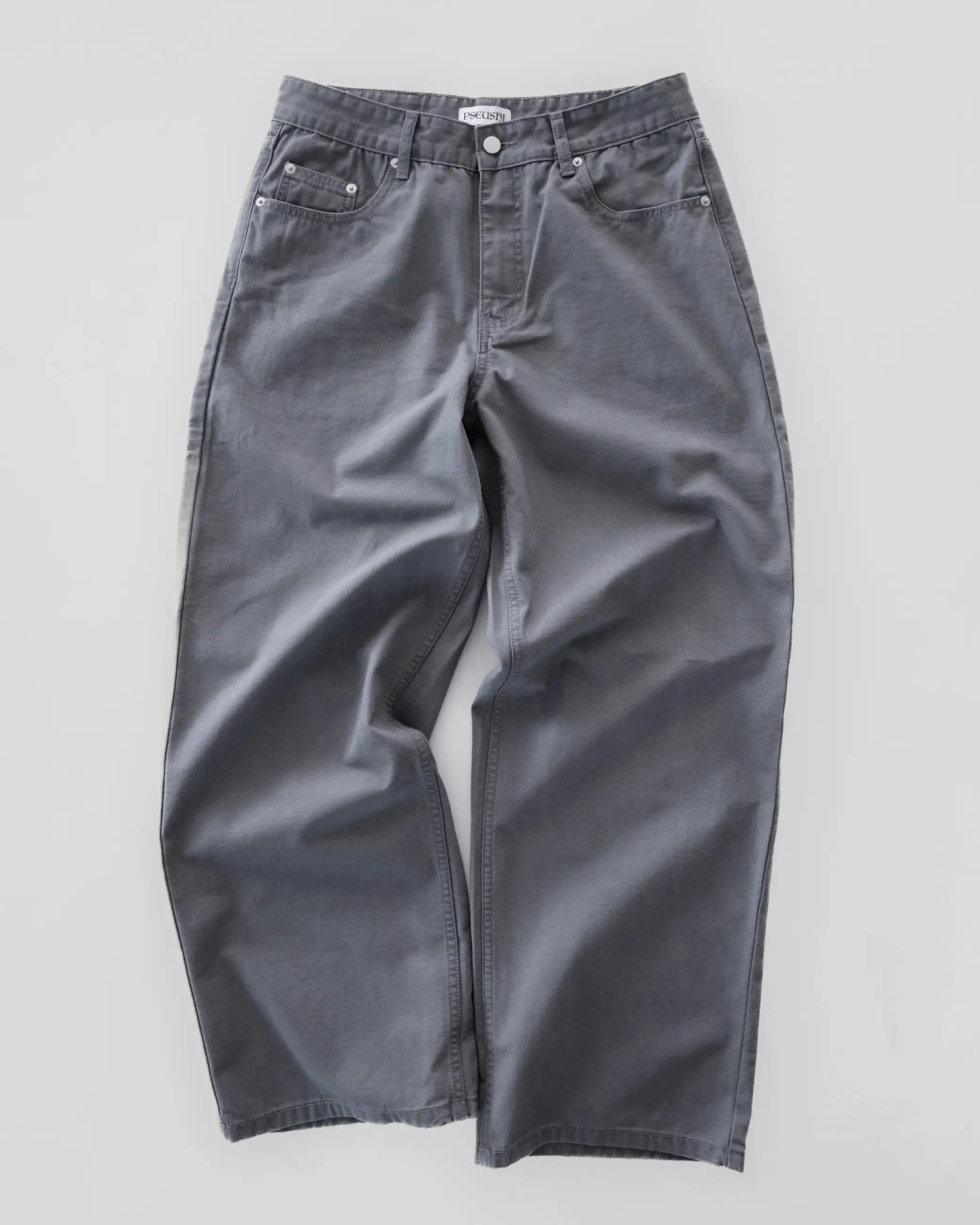 Loose Cut Ripstop Carpenter Pant - Washed Grey