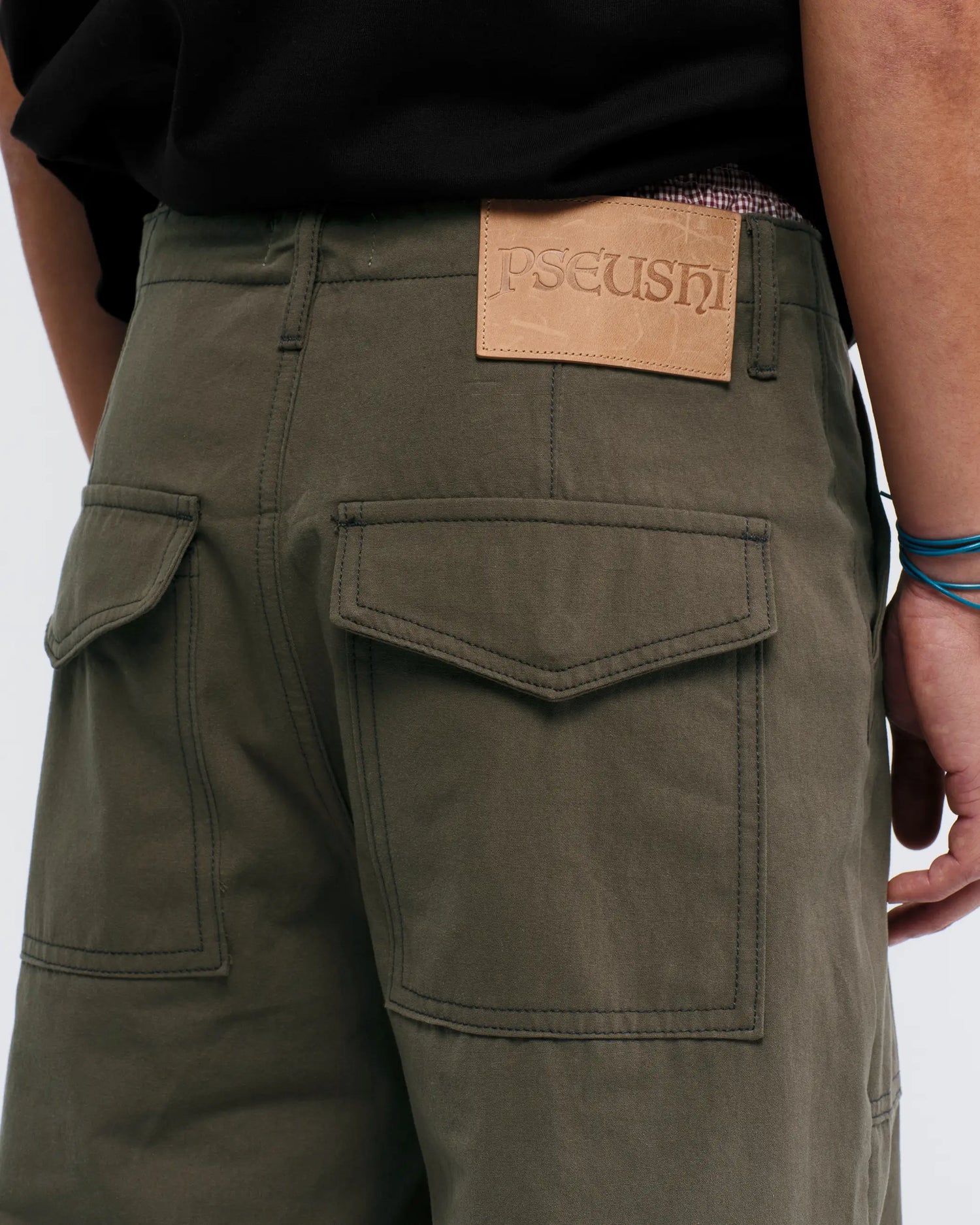 Loose Cut Canvas Fatigue Pant - Washed Bark