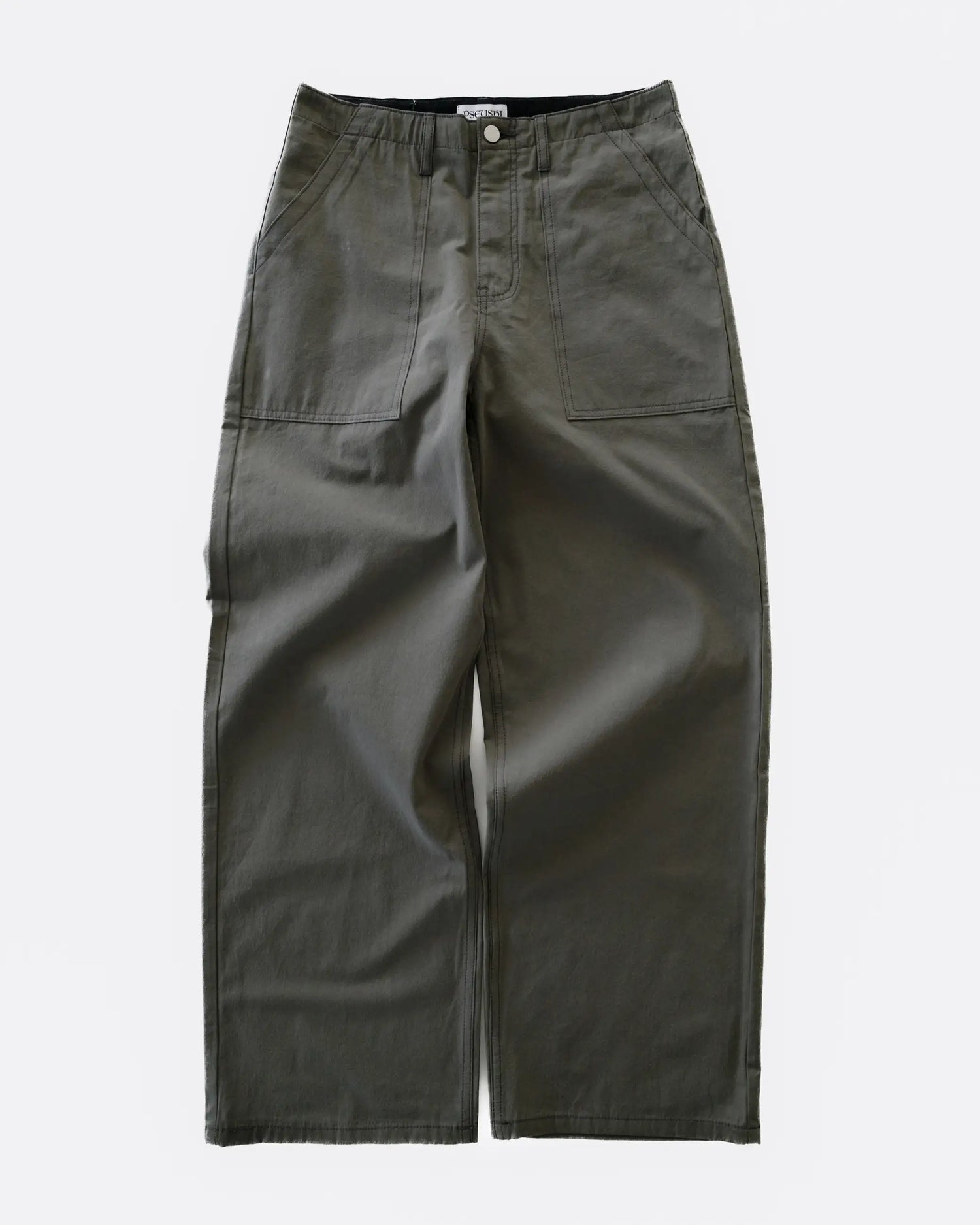 Loose Cut Canvas Fatigue Pant - Washed Bark