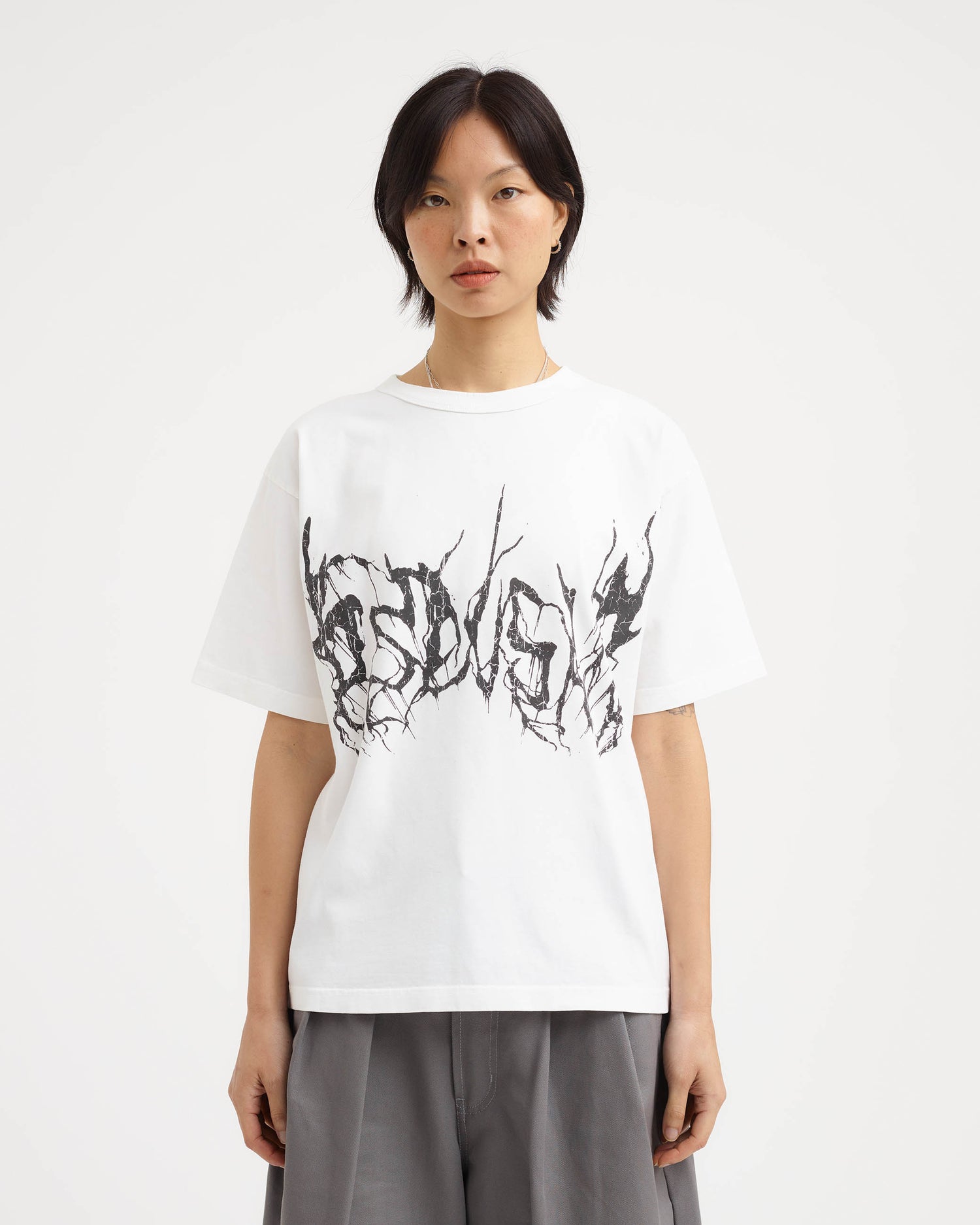 Metal Tee - White