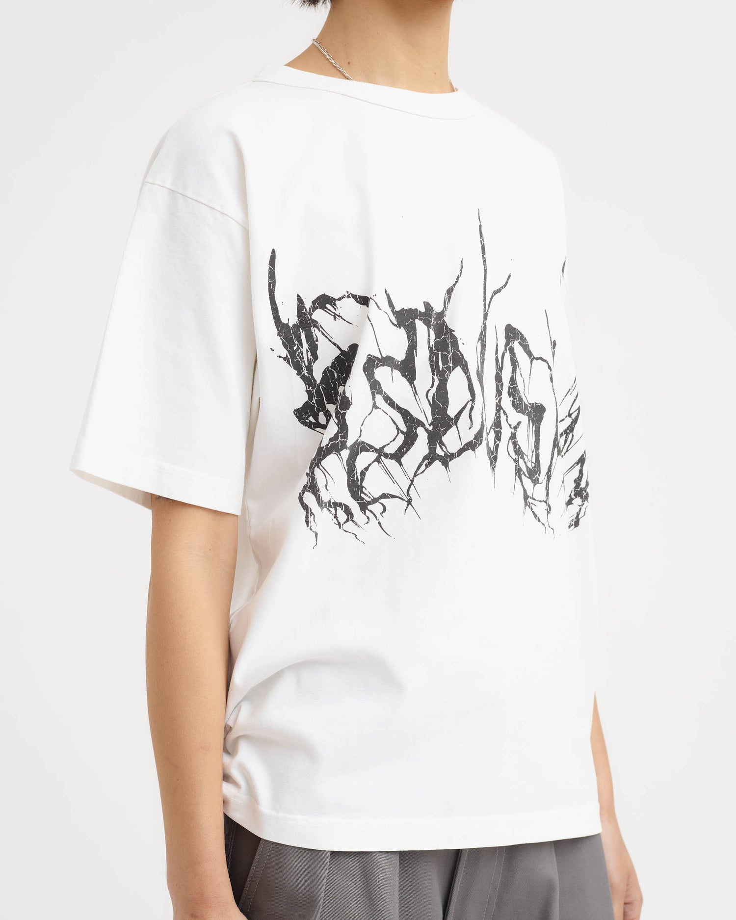 Metal Tee - White