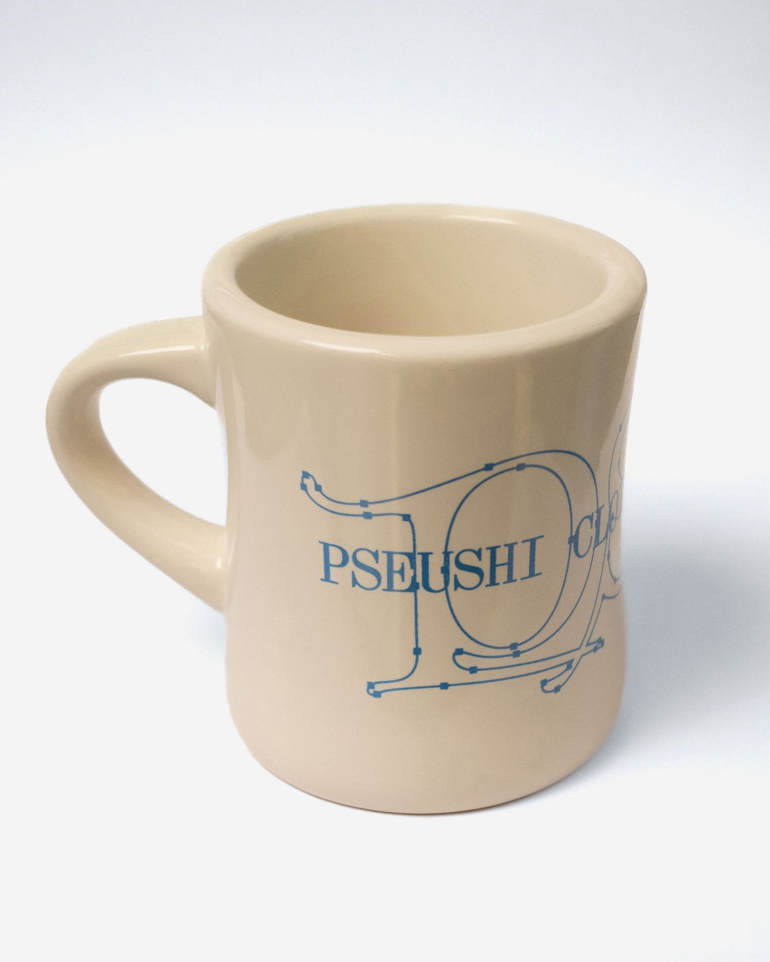 Gothic Logo Diner Mug - Cream