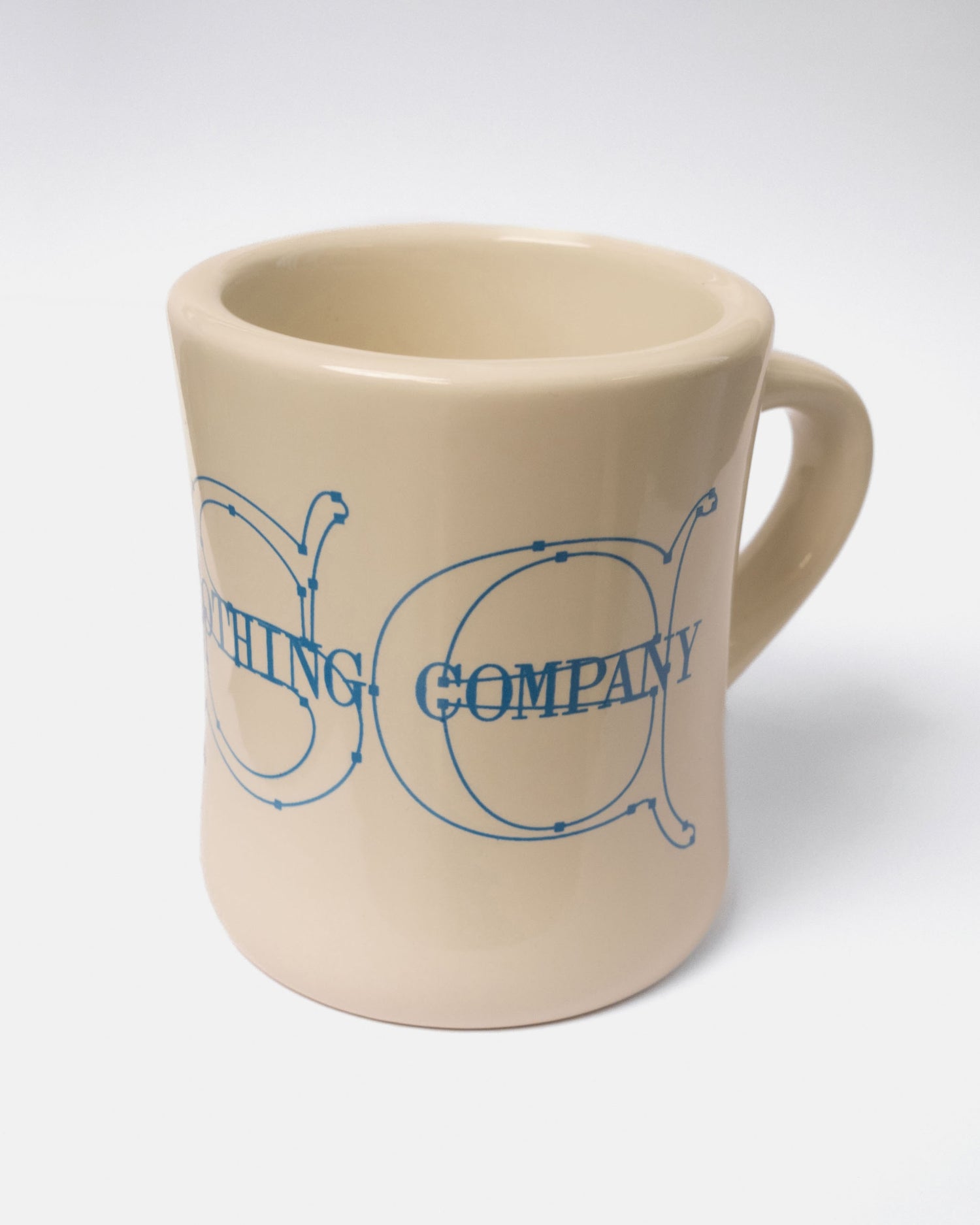 Gothic Logo Diner Mug - Cream