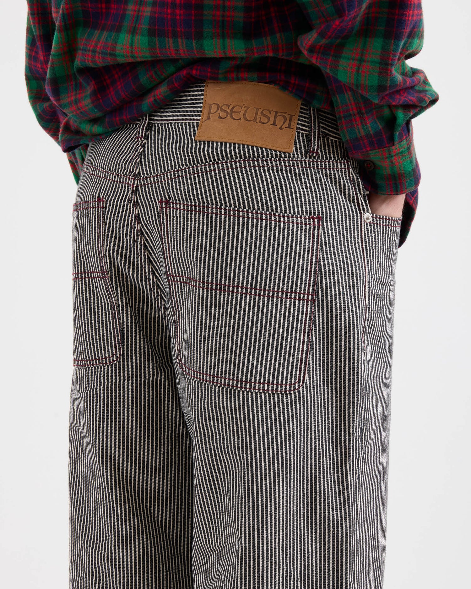 Loose Jeans - Hickory Stripe Denim