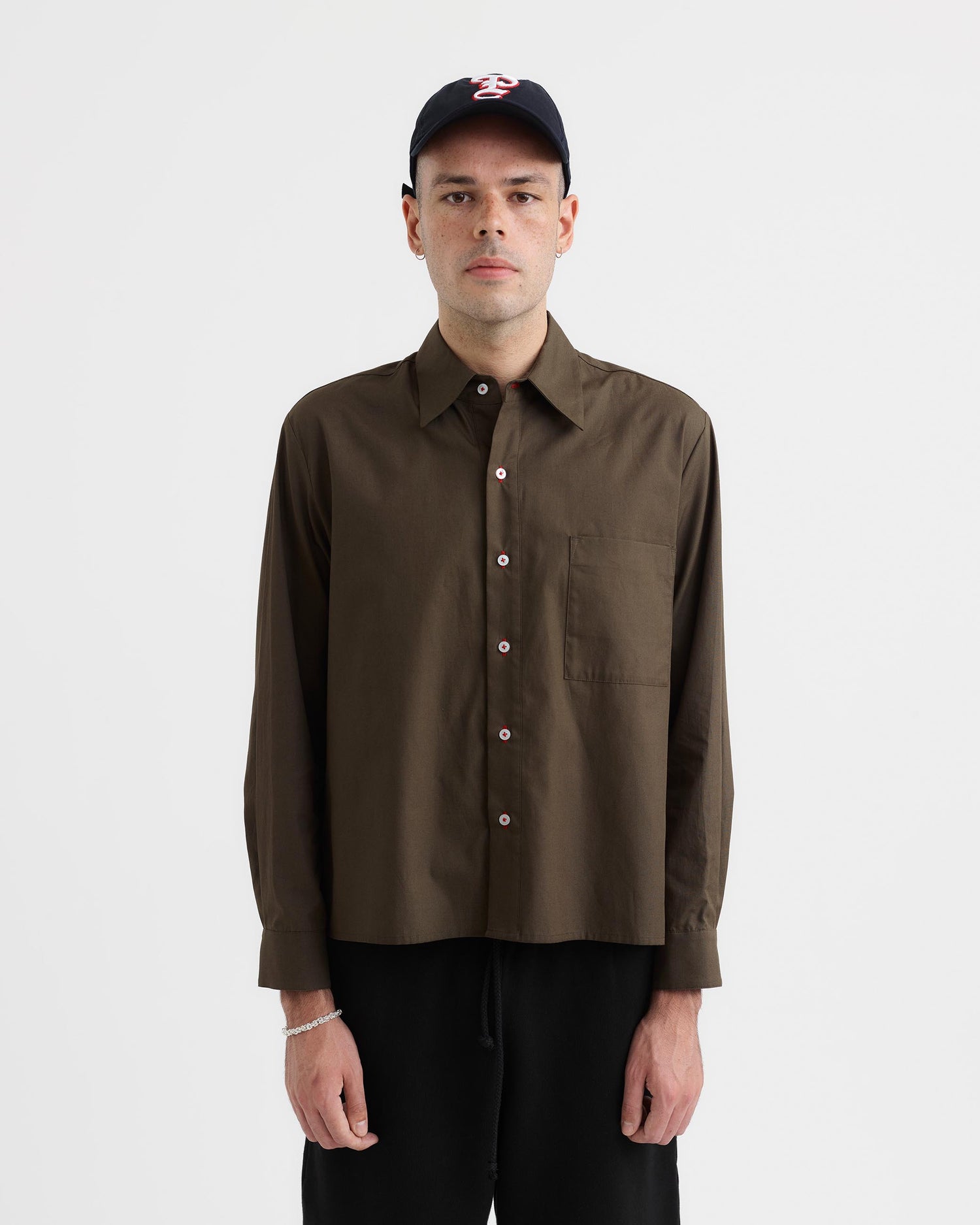 Long Sleeve Shirt - Black Bean