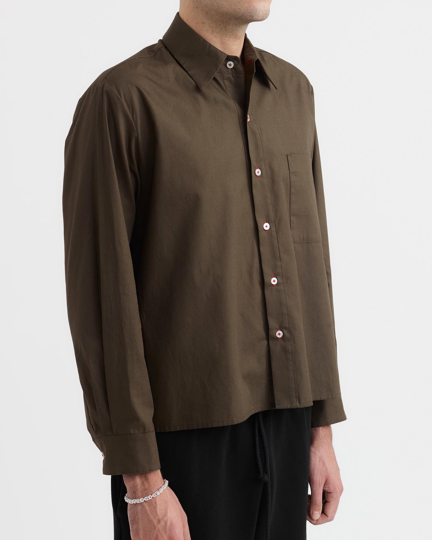 Long Sleeve Shirt - Black Bean