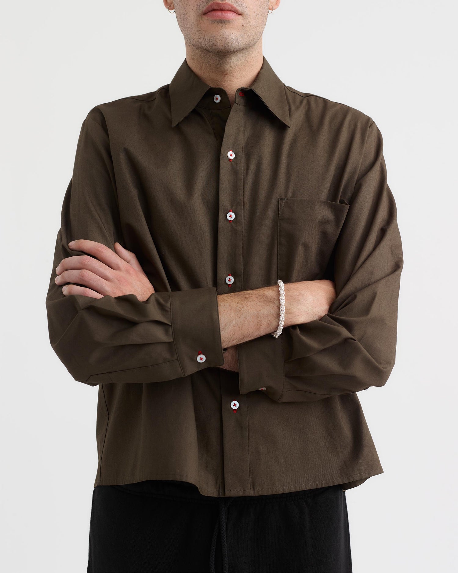 Long Sleeve Shirt - Black Bean