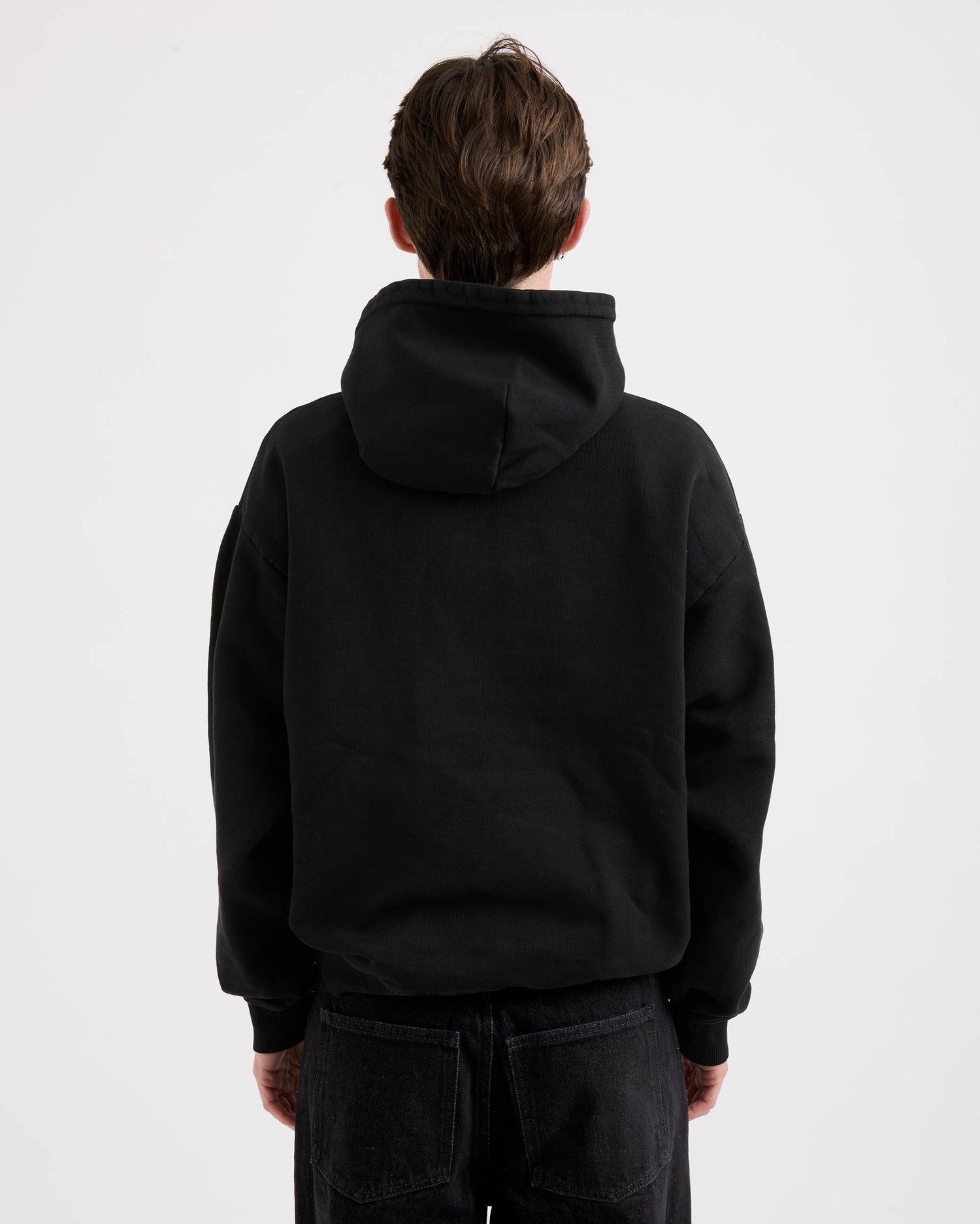 Garment Dyed Hoodie - Black