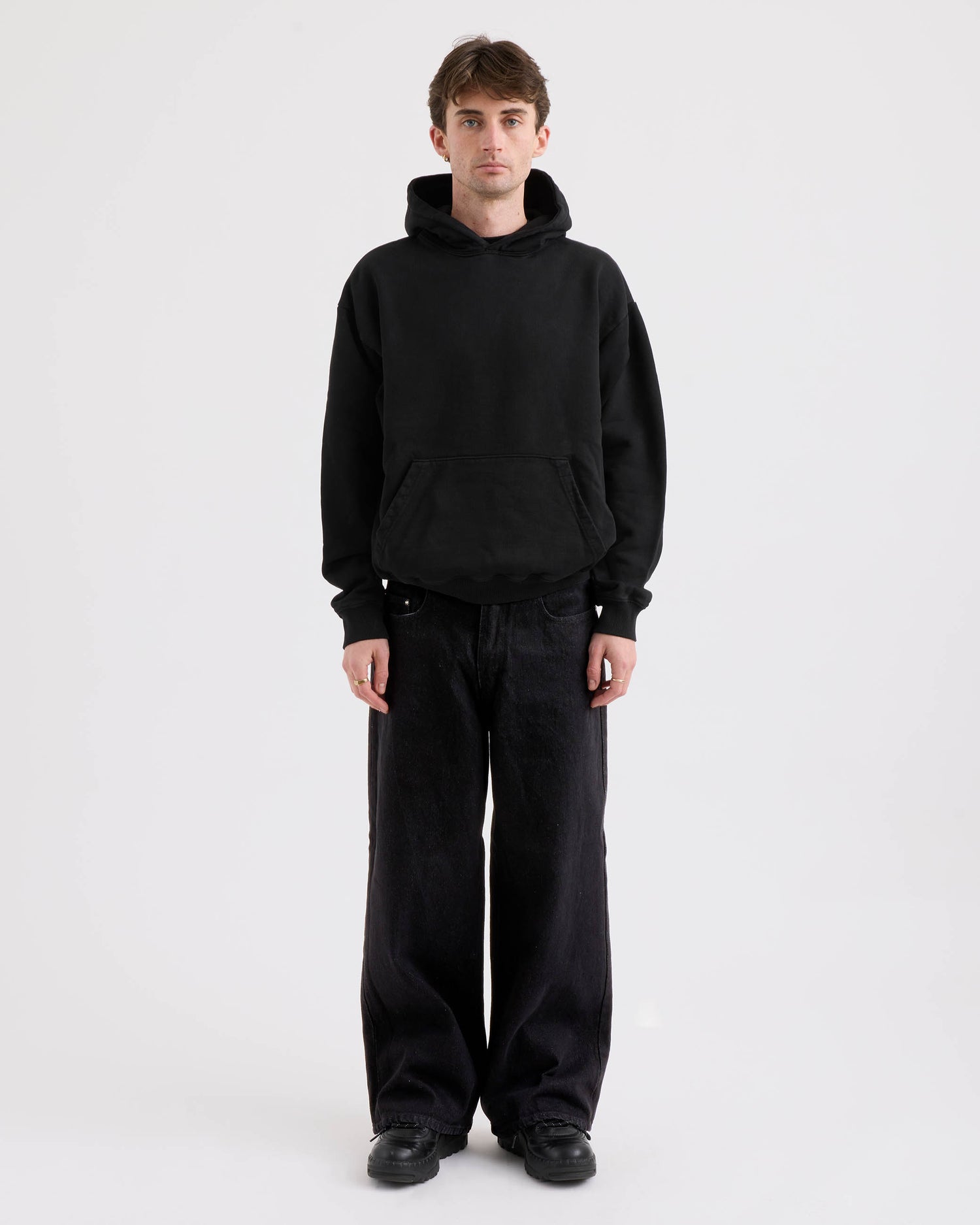 Loose Jeans - Rinsed Black