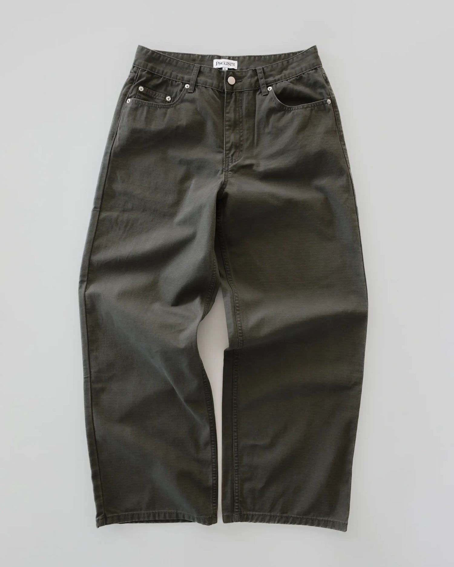 Loose Cut Ripstop Carpenter Pant - Washed Khaki