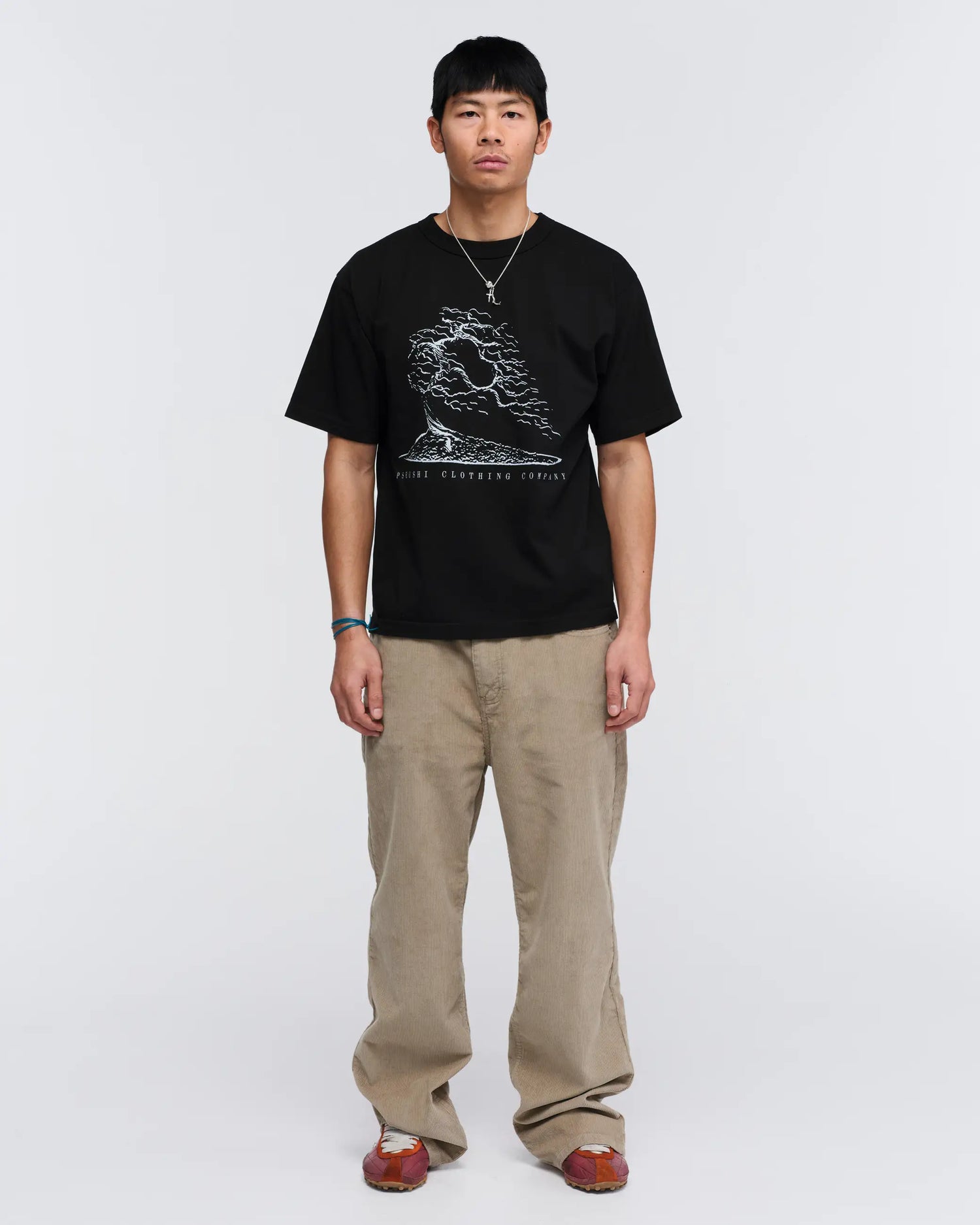 Standard Cut Corduroy Jeans - Washed Beige