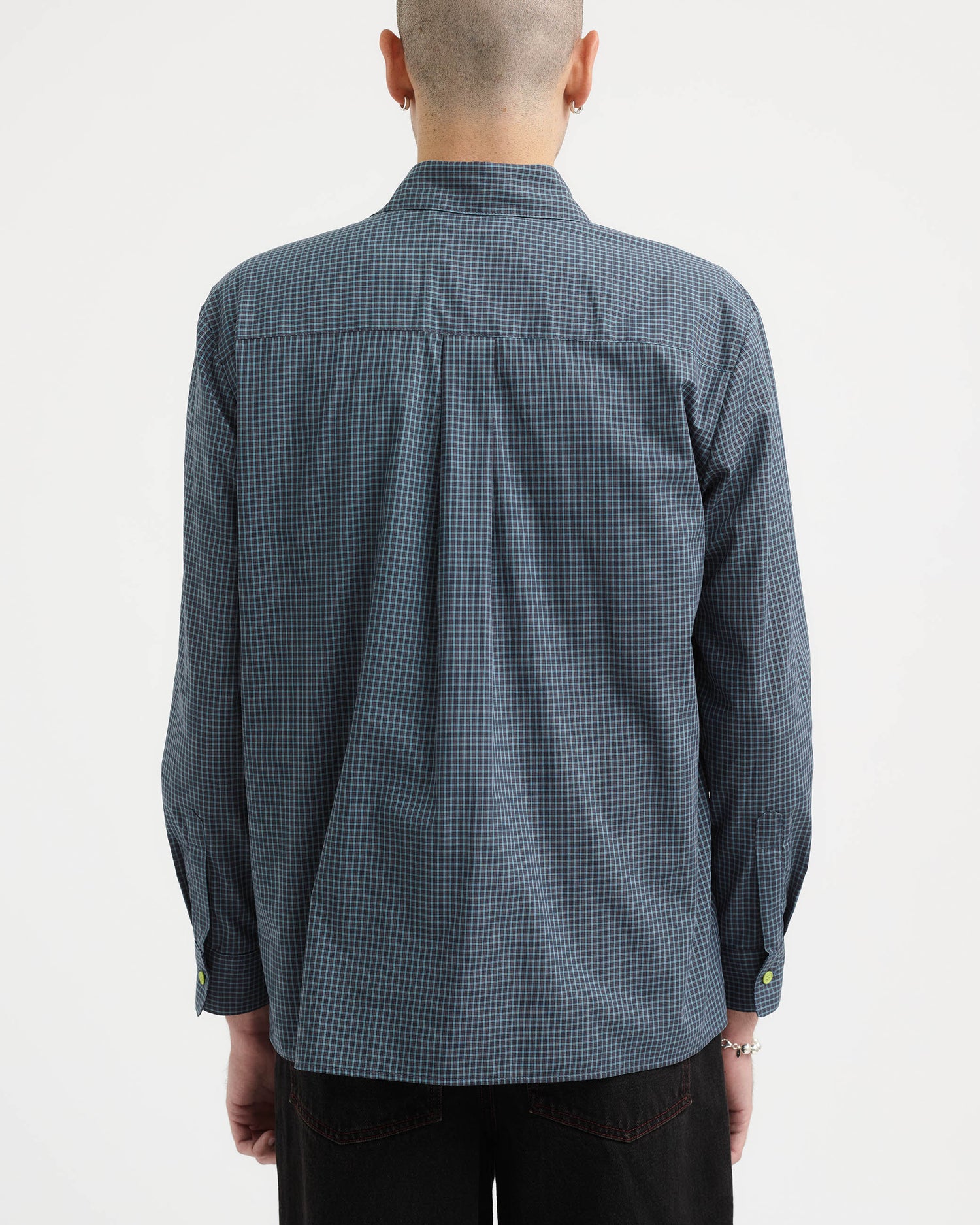 Long Sleeve Shirt - Blue Green Check