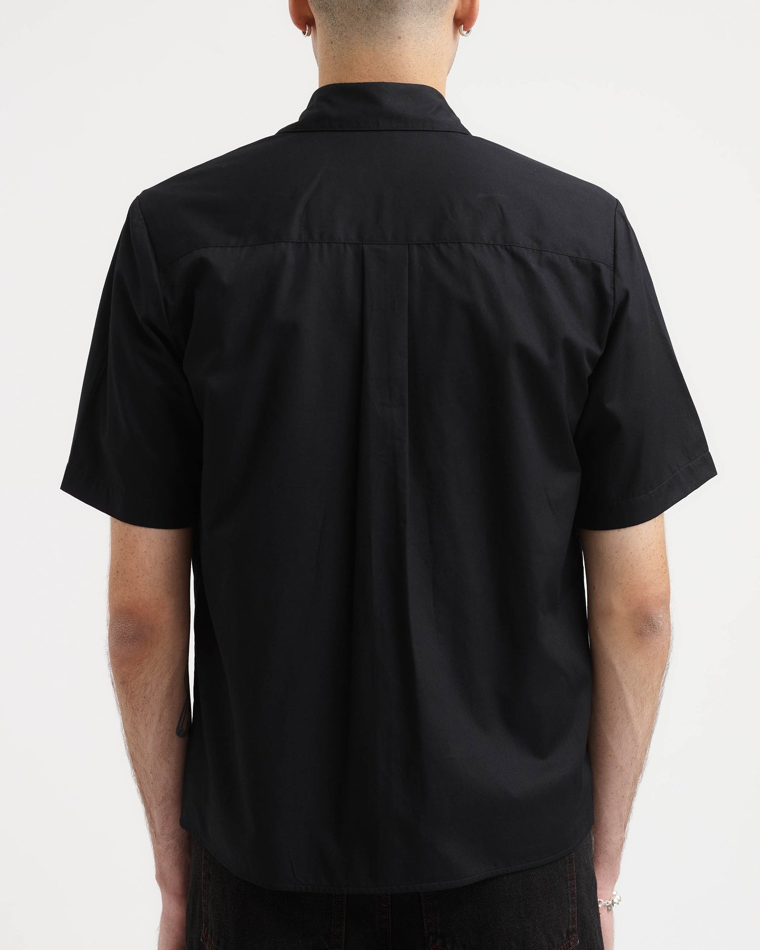 Short Sleeve Dress Shirt - Black