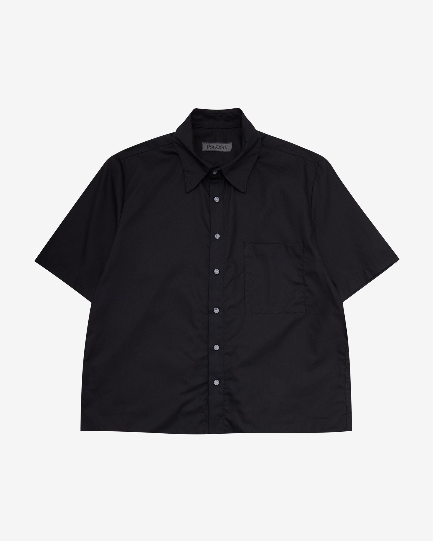Short Sleeve Dress Shirt - Black