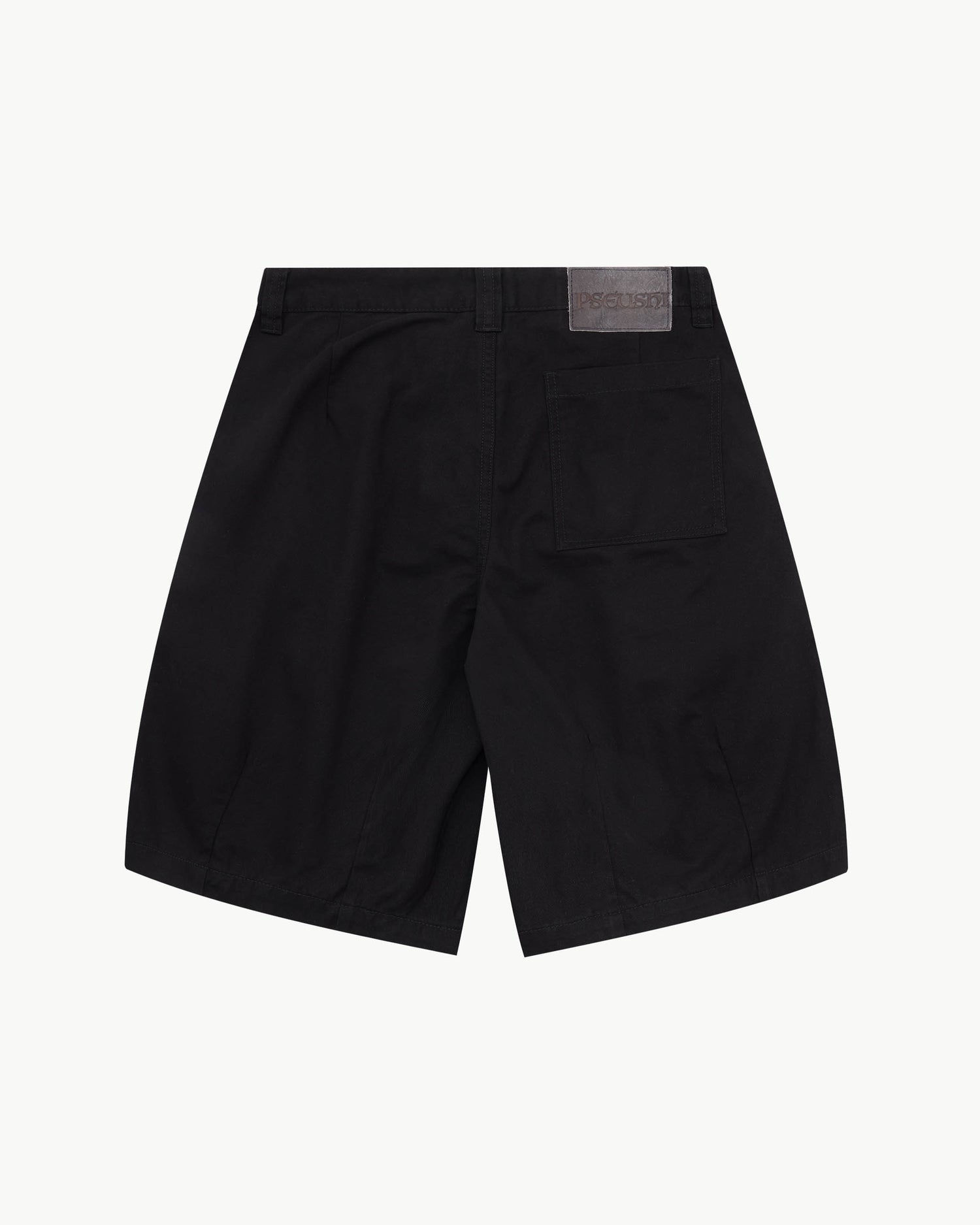 Pleated Balloon Shorts - Washed Black