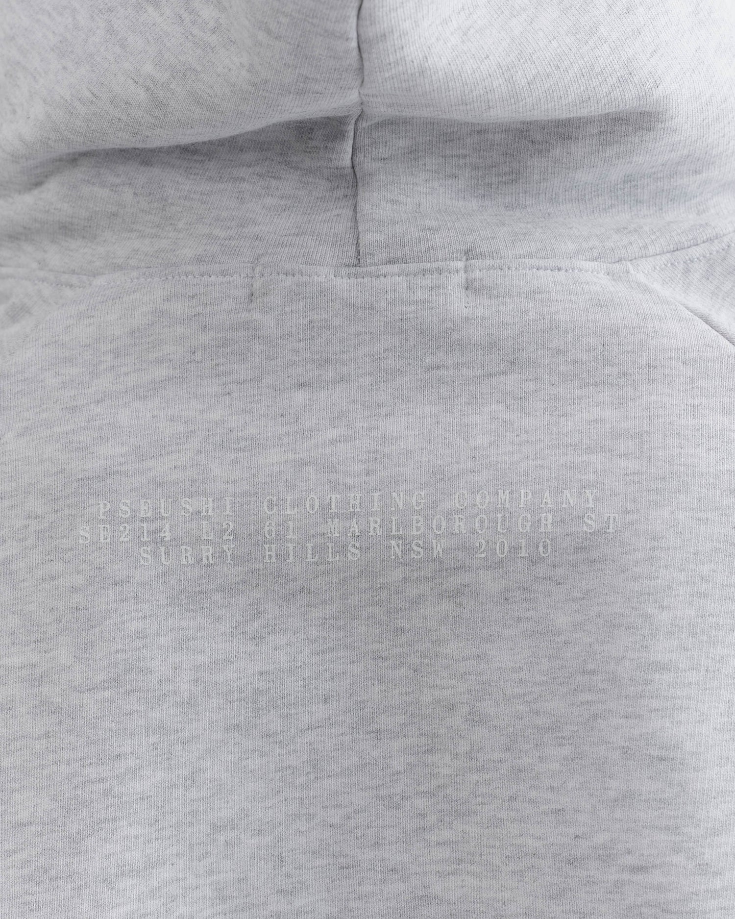 Studio Raglan Zip Hoodie - White Marle