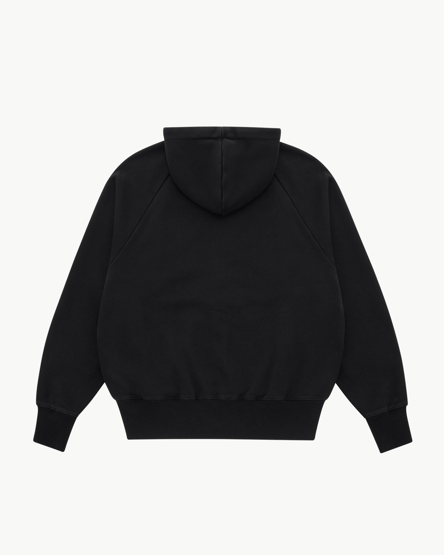 Studio Raglan Zip Hoodie - Black