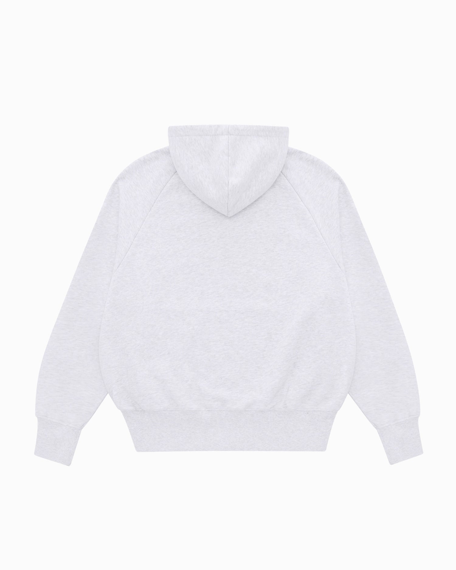 Studio Raglan Zip Hoodie - White Marle