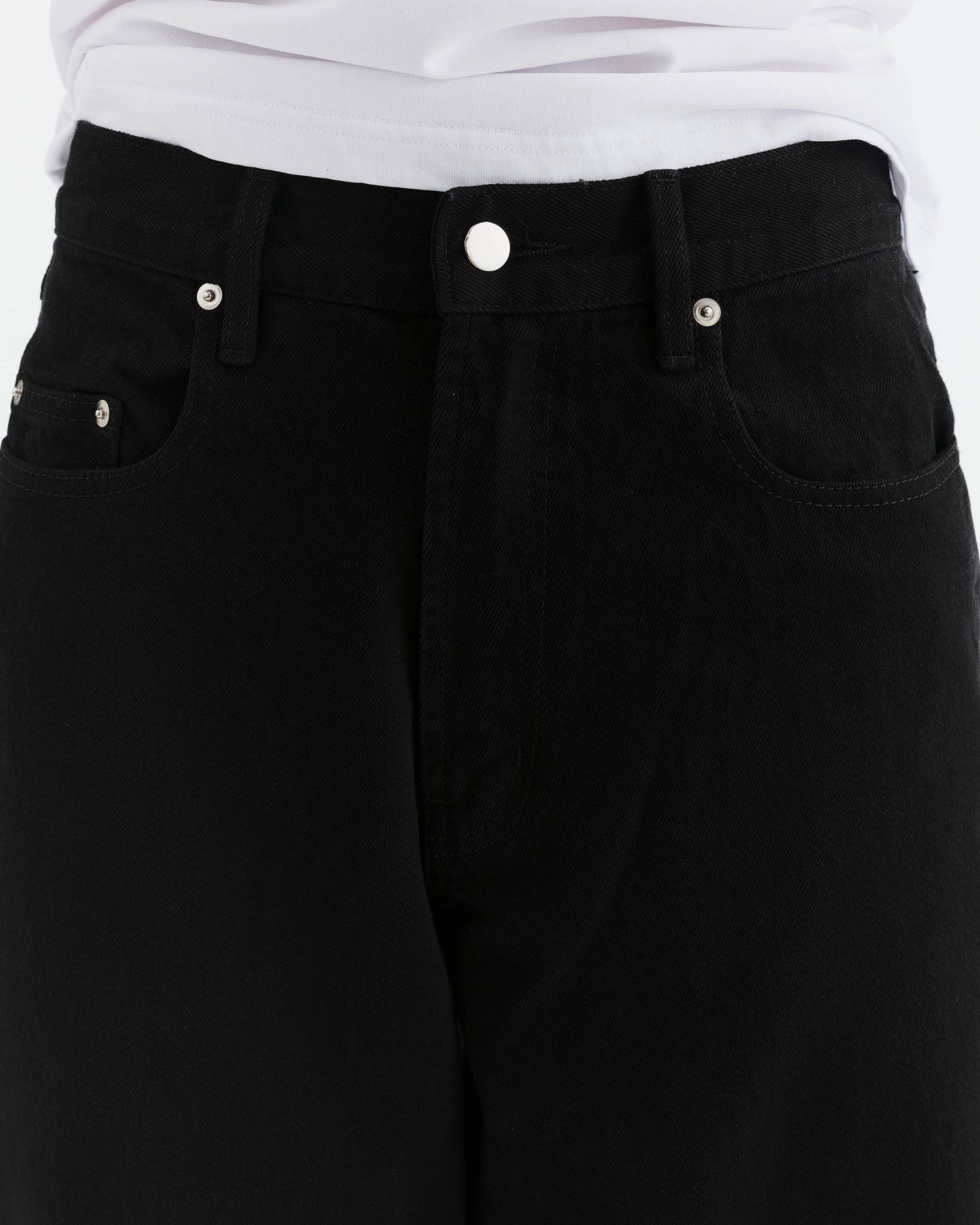 Loose Jeans - Overdyed Black