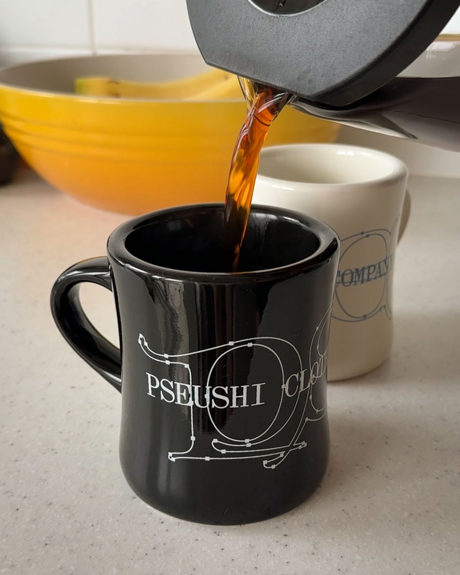 Gothic Logo Diner Mug - Black