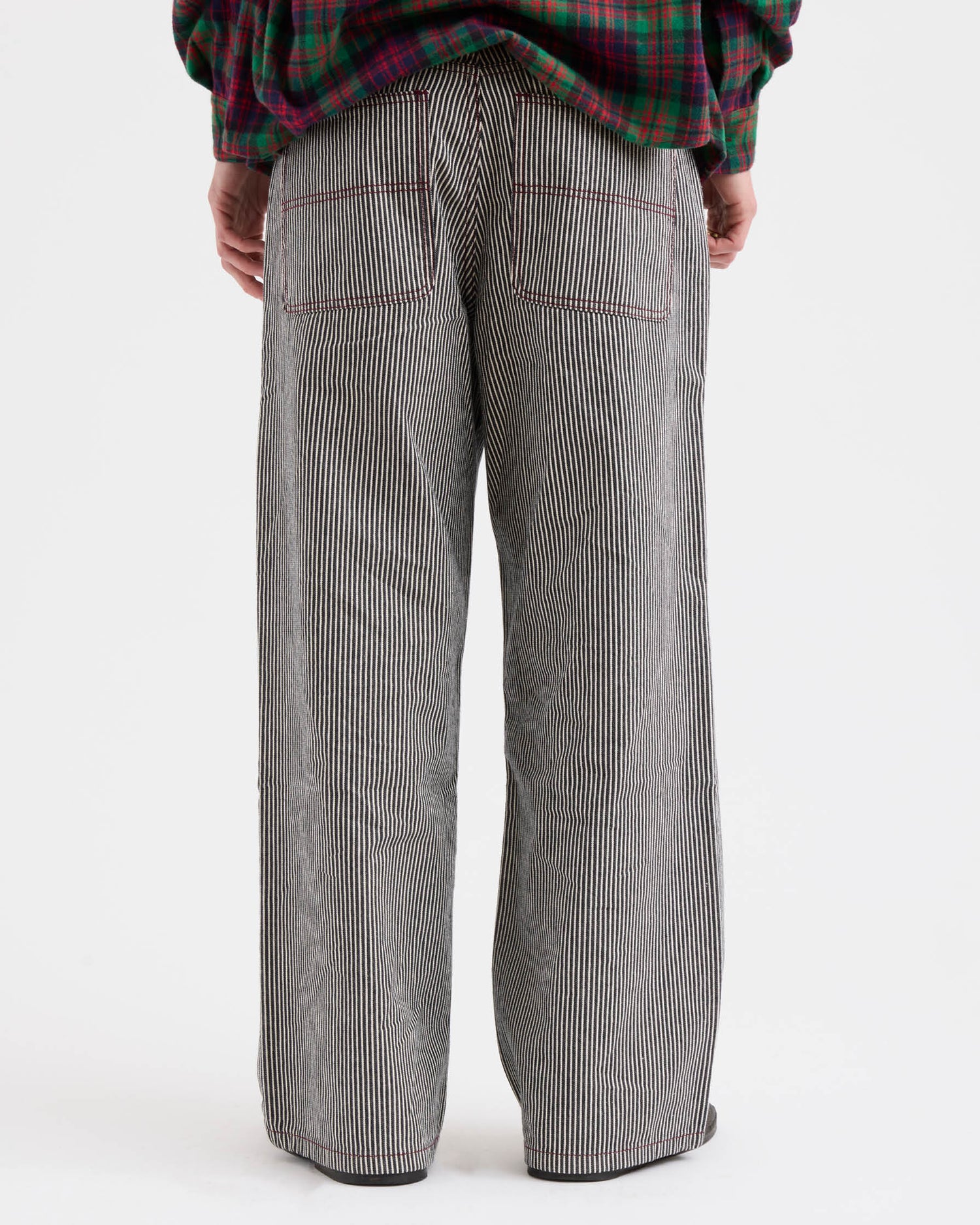 Loose Jeans - Hickory Stripe Denim