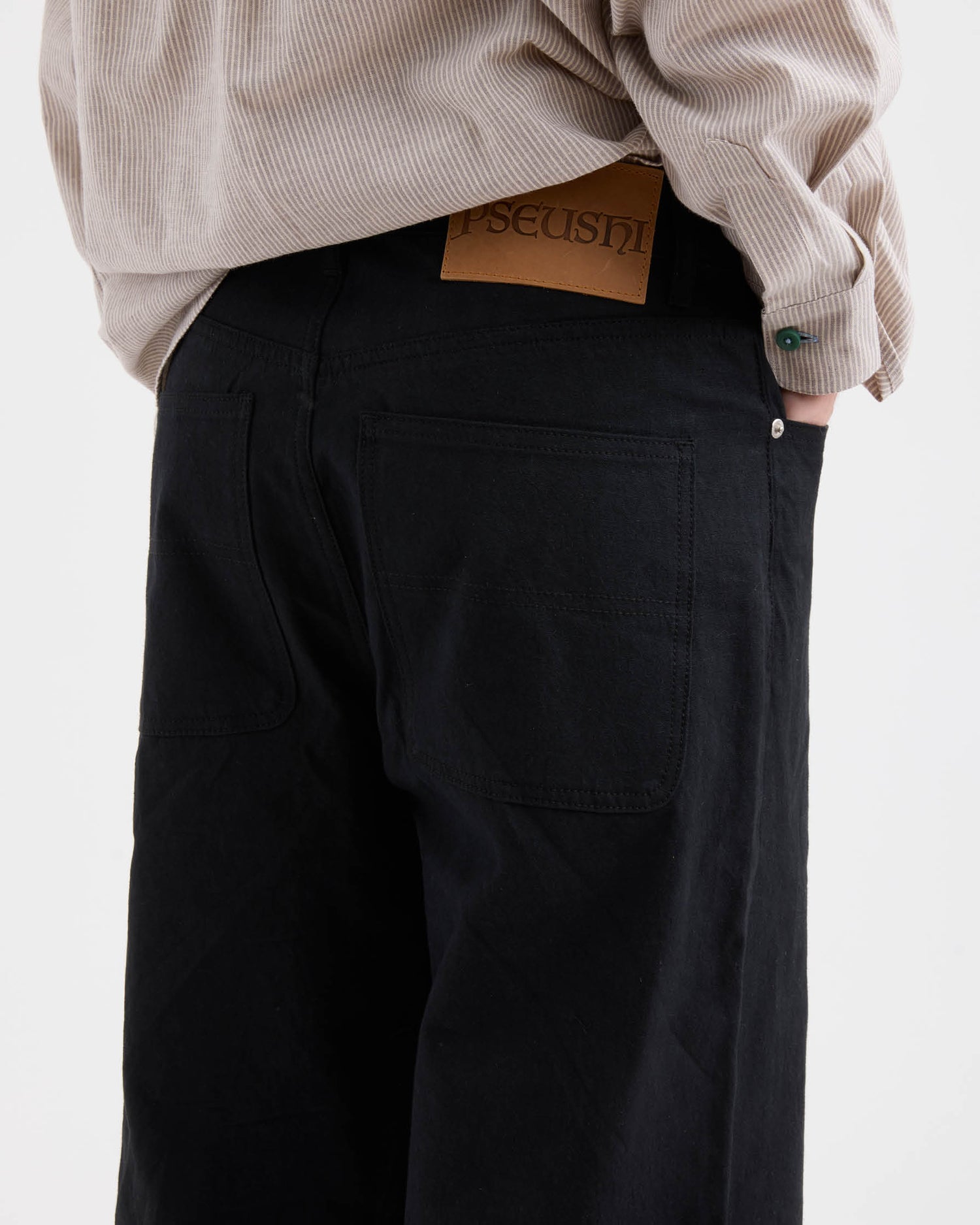 Loose Jeans - Washed Linen Canvas