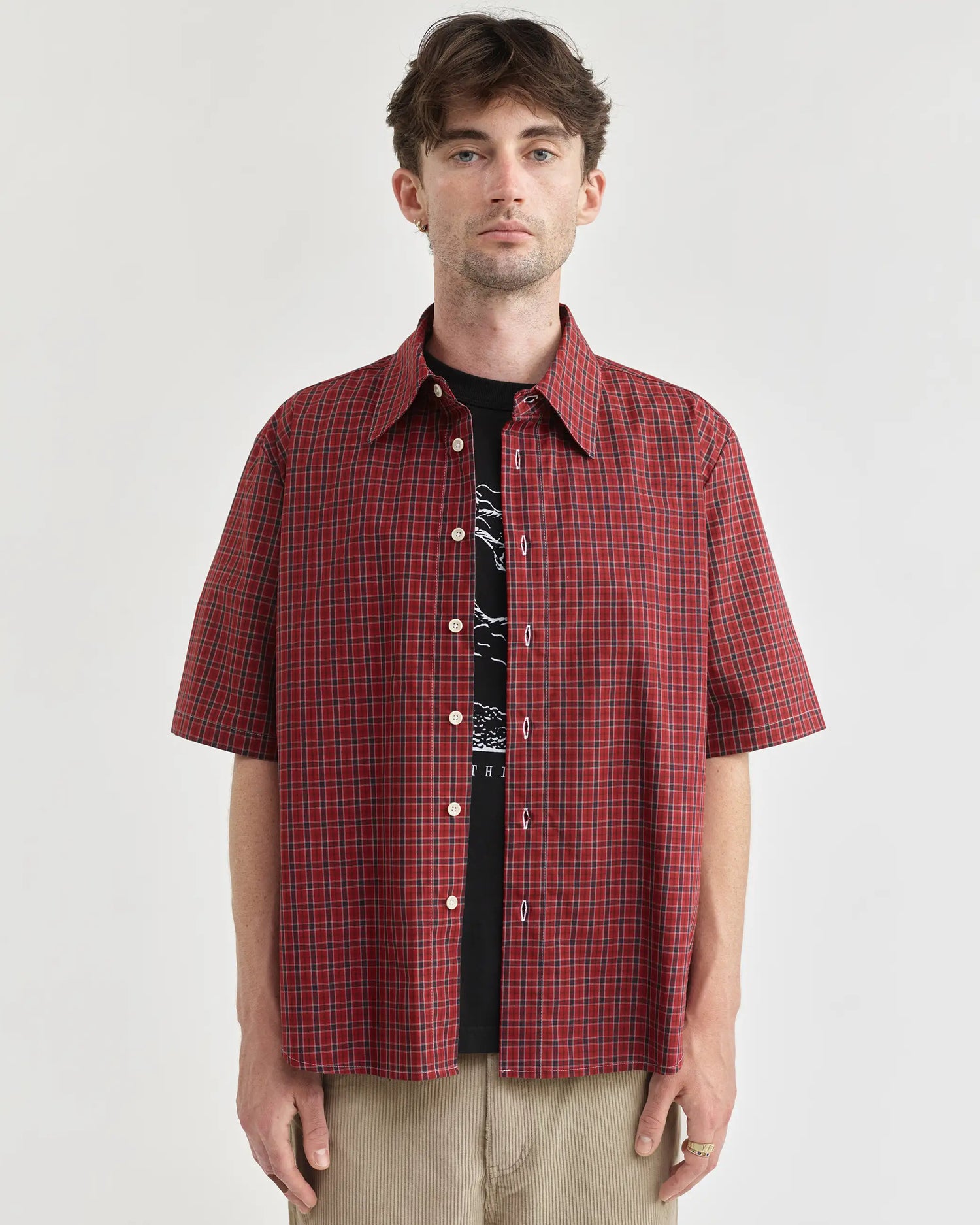 S/S Tartan Typewriter Shirt