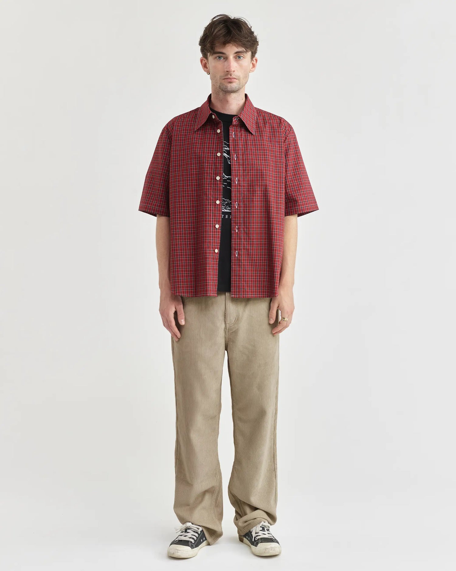 S/S Tartan Typewriter Shirt