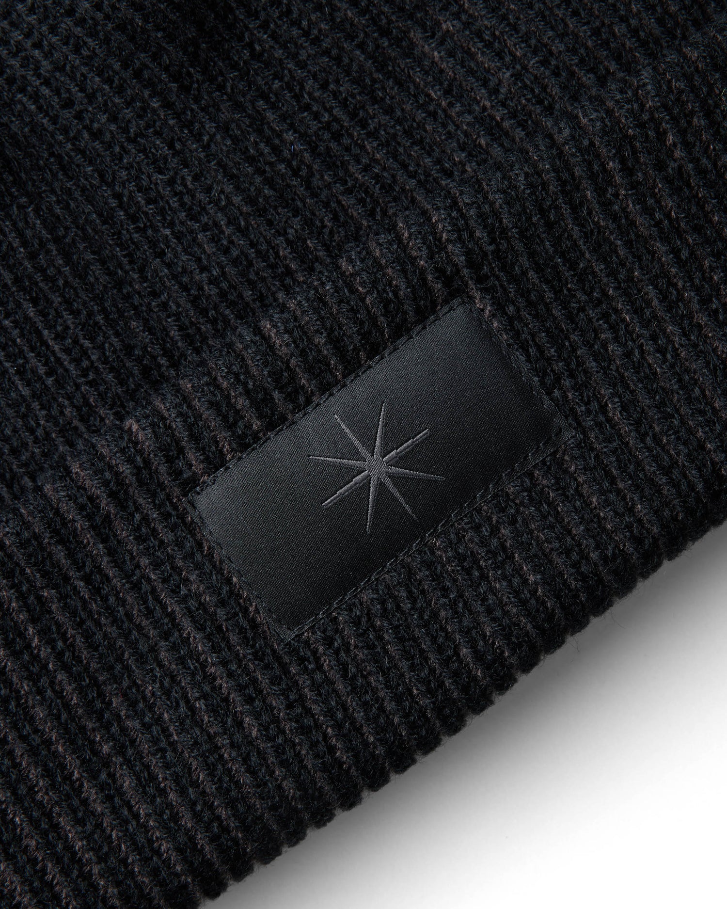 Ribbed Beanie - Black