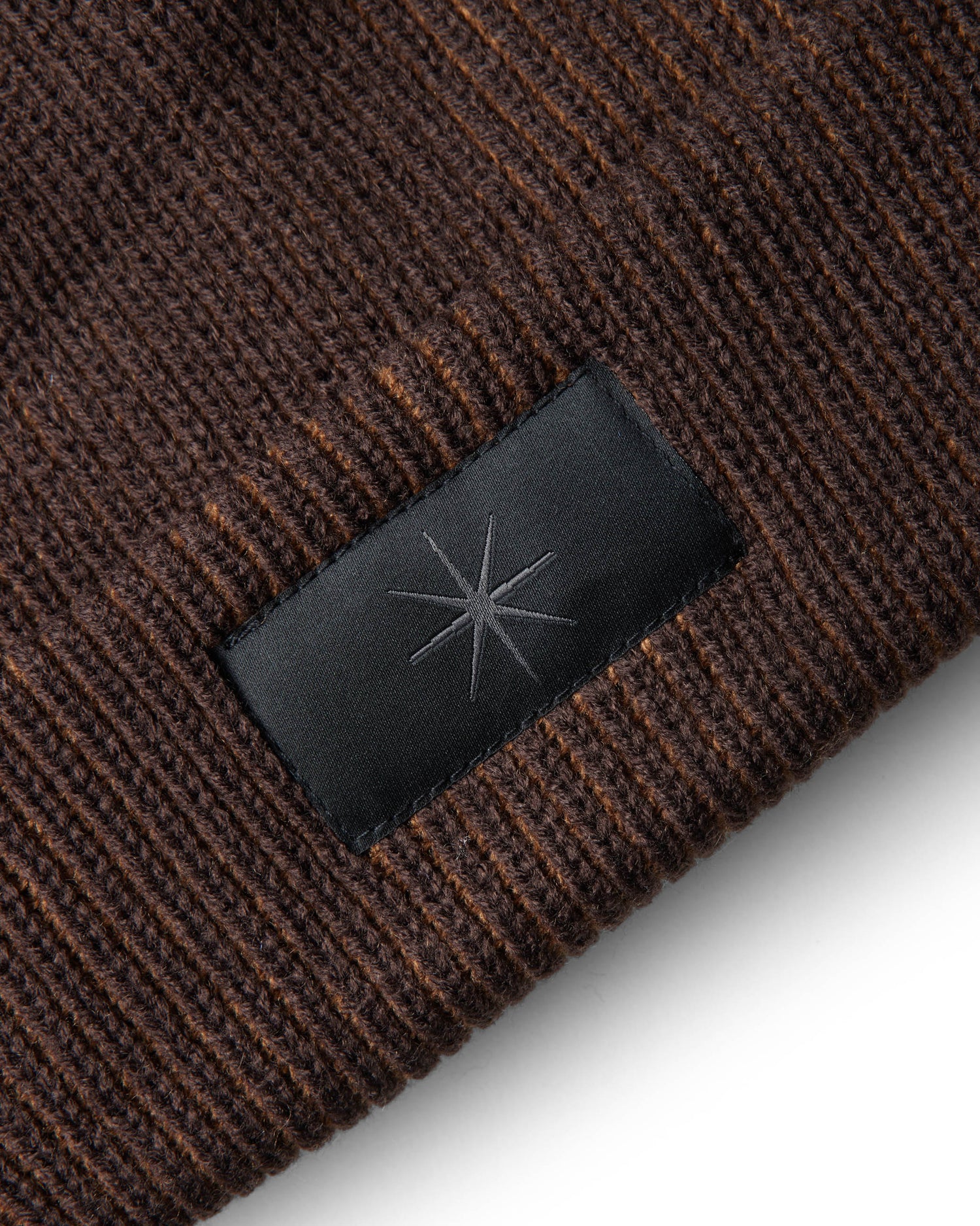 Ribbed Beanie - Brown